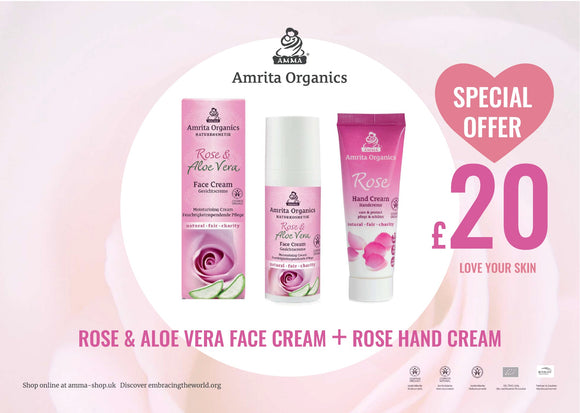 Combo 2 : Rose & Aloe Vera Cream + Rose Hand Cream