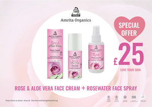 Combo 4 : Rose & Aloe Vera Cream + Rosewater Spray