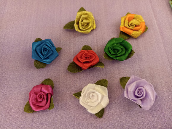 Hand made cloth roses