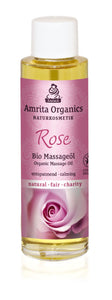 Massage Oil Rose. Organic - Pleasant and relaxing