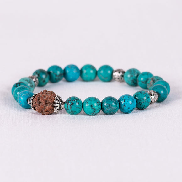 Turquoise Gemstone Bracelet / Wrist Mala