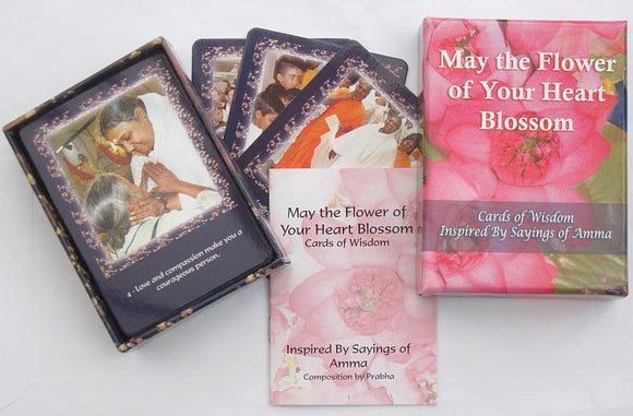 May the flower of your heart blossom (Cards)