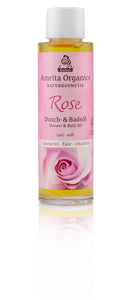 Shower and Bath Oil Rose, organic